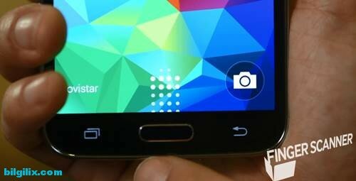 Samsung Galaxy S5-parmak izi okuyucu
