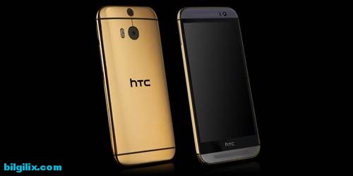HTC One M8 altın kaplamalı