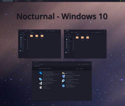 En İyi 10 Adet Windows 10 Karanlık/Koyu (Dark) Temalar