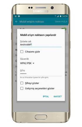 Samsung S6 Edge Modem (Hotspot) Yapma-İnterneti Paylaşma
