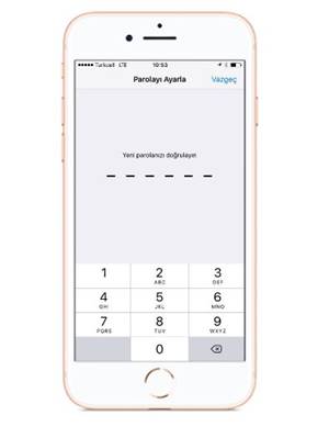 Berber dükkanı Parazit Bizim  iPhone 8 Ekran Kilidini Şifre Yapma ve Kaldırma