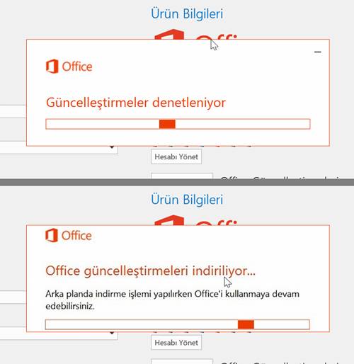 İşyerinde ve Evde Microsoft Office Güncelleştirme