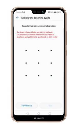 Huawei P20 Lite Ekran Kilidi Ayarları