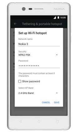 Nokia 3 İnterneti Paylaşıma Açma ve Kapatma (Hotspot)