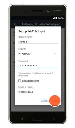 Nokia 6 interneti Paylaşıma Açma ve Kapatma (Hotspot)