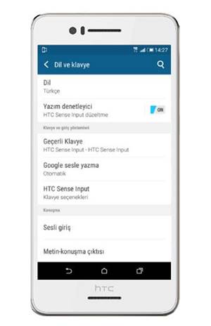 HTC Telefon Dilini Almanca’dan-Fransızca'dan Türkçe’ye Çevirme