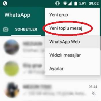 WhatsApp Grup Oluşturmadan Toplu Mesaj Gönderme